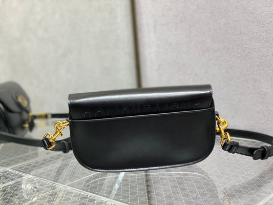 medium cd east west 22cm black calfskin ghw