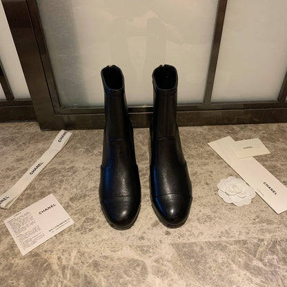CC Short Boots 50mm In Black Lambskin 940078