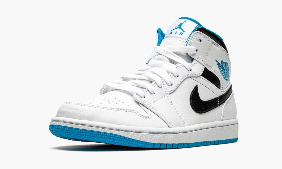 Air Jordan 1 Mid “White / Laser Blue” Sneakers - Court Icon