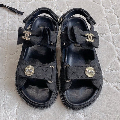 Chanel 2026 Camellia Sandals Fabric 977449