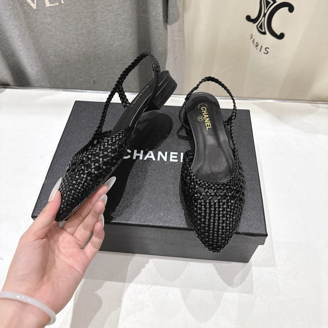 CC 26s Slingback Flat Black Distinct Woven 888093