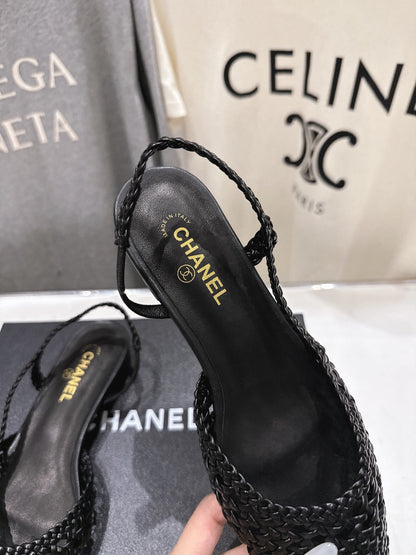 CC 26s Slingback Flat Black Distinct Woven 888093