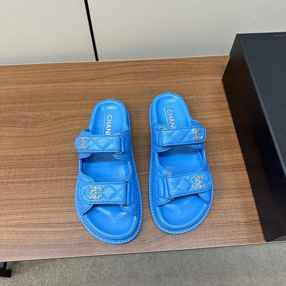 CC 26s Dad Sandal Bright Blue Sheepskin 965034