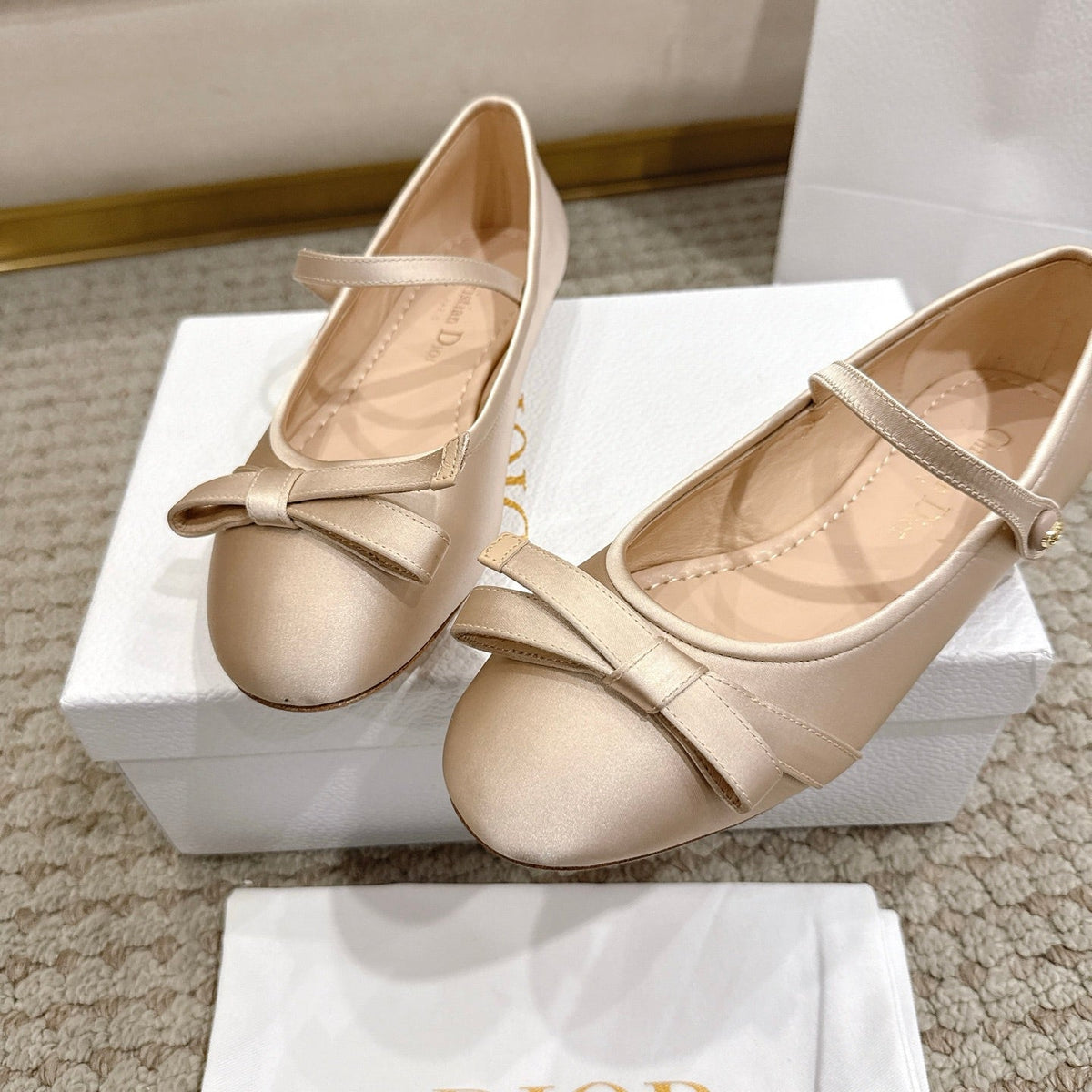 CD Lovely-D Raso Nero Ballerina Nude Sheepskin  502332