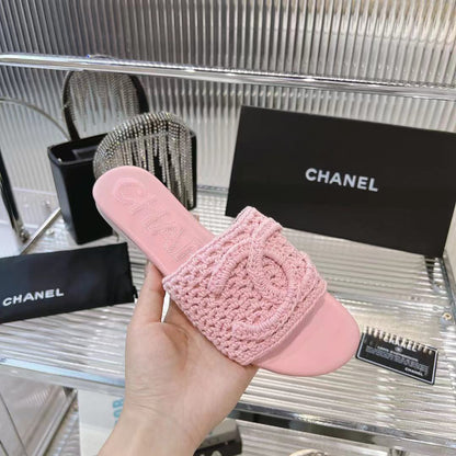 Chanel 26s Slippers Light Pink Lambskin